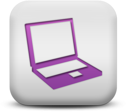 Laptop Clipart Purple - Angled Laptop Icon (512x512)