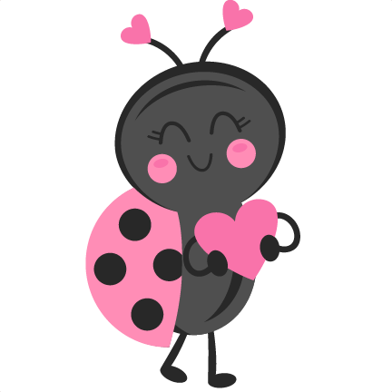 Valentine Ladybug Svg Scrapbook Cut File Cute Clipart - Valentine Ladybug Clip Art (432x432)