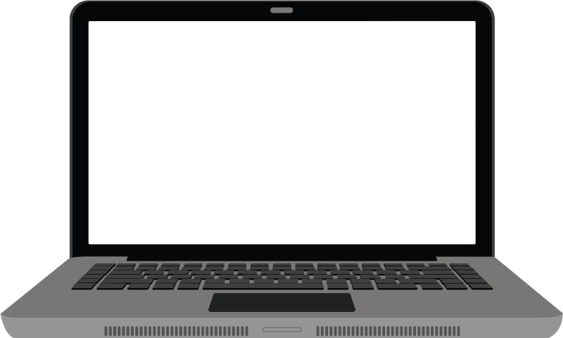 Laptop Illustrations And Clip Art - Computer With Transparent Screen (800x480)