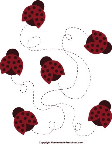Free Ladybug Clipart - Flying Lady Bugs Clip Art (369x476)