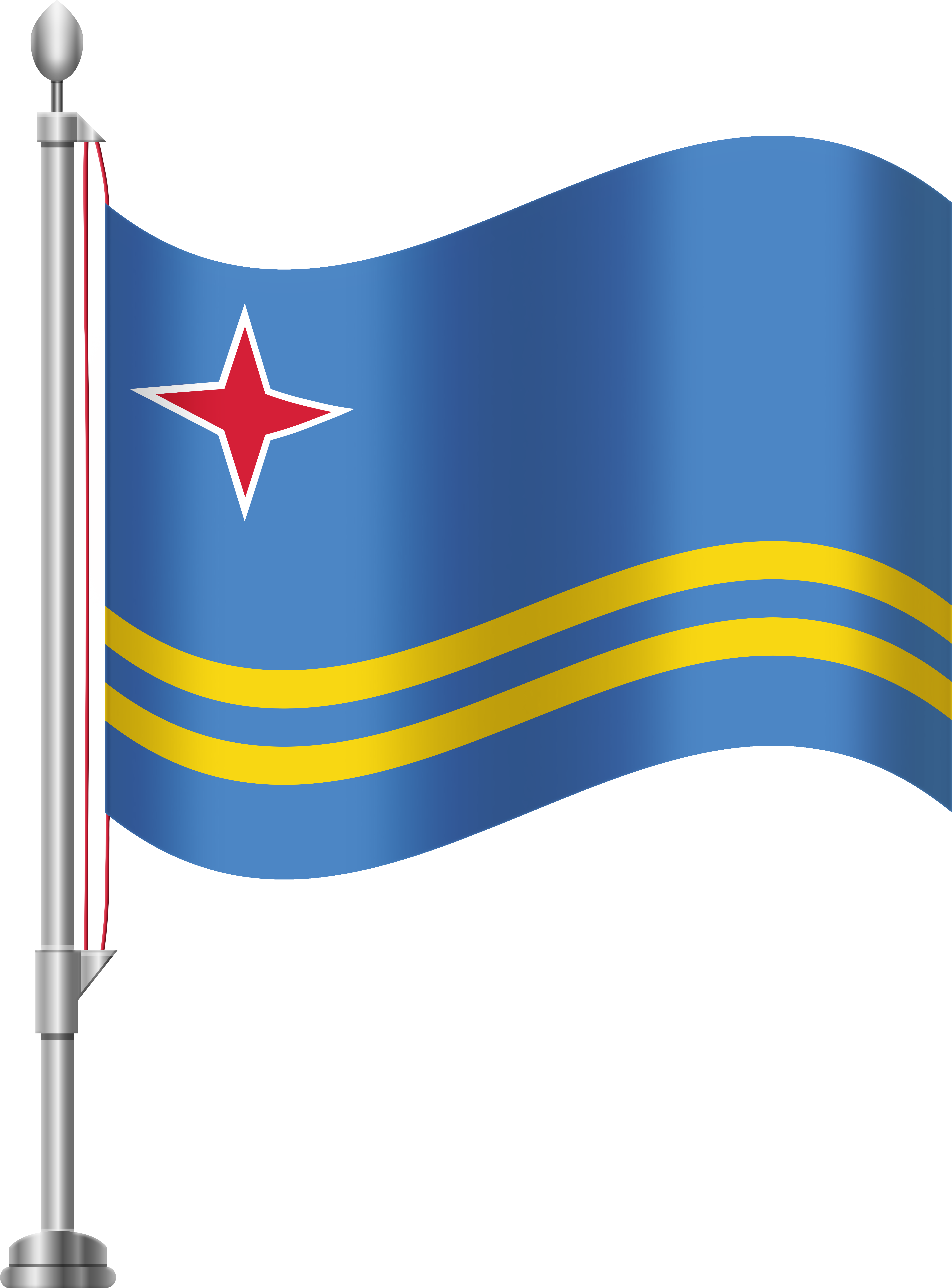 Aruba Flag Png Clip Art - Aruba Flag Png Clip Art (6141x8000)