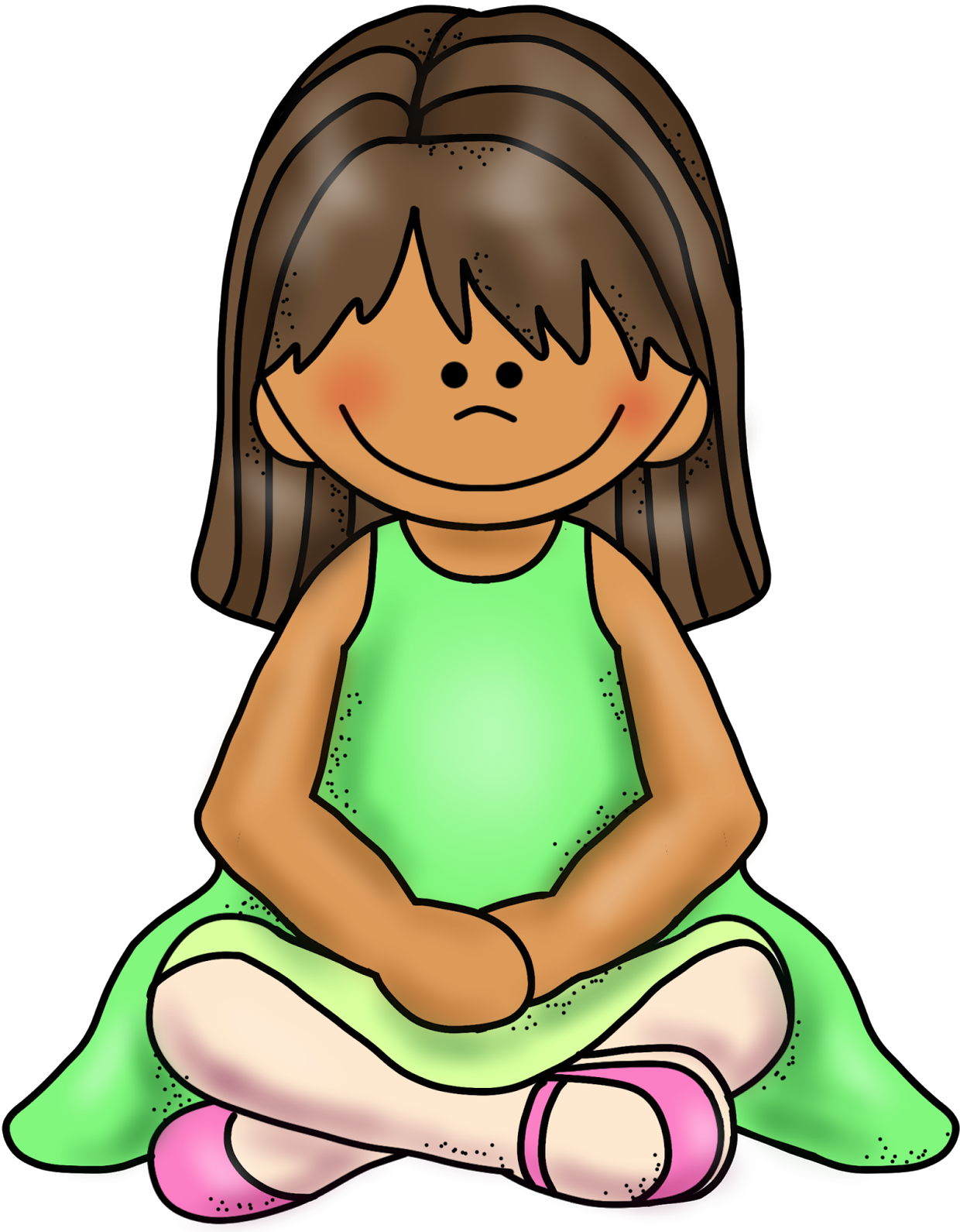 Sitting Cliparts - Sitting Criss Cross Applesauce (1261x1600)