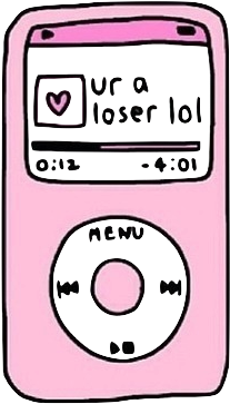 Laptop Clipart Tumblr Transparent - Reproductor De Musica Dibujo (500x420)