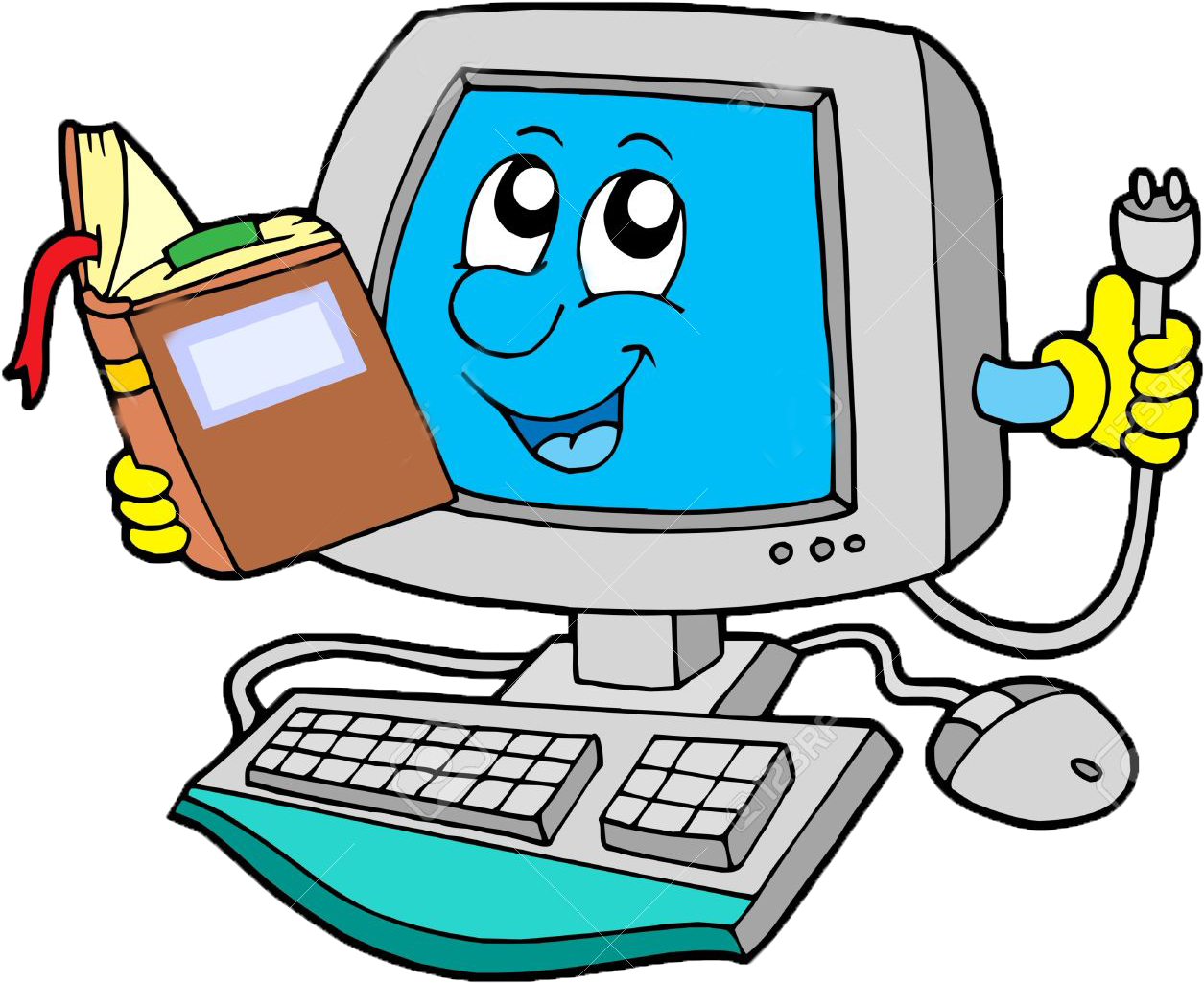 Laptop Cartoon Computer Clip Art - Laptop Cartoon Computer Clip Art (1300x1092)