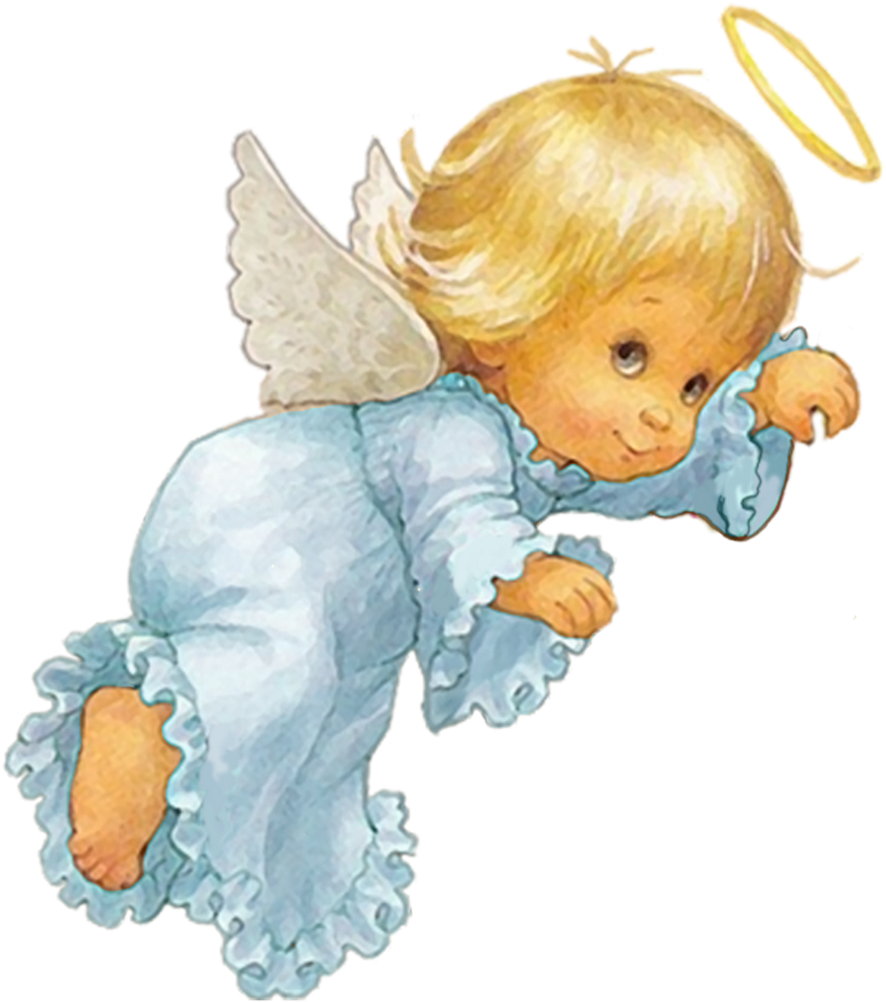 Angelitos Bebe - Baby Angel Png (1459x1600)