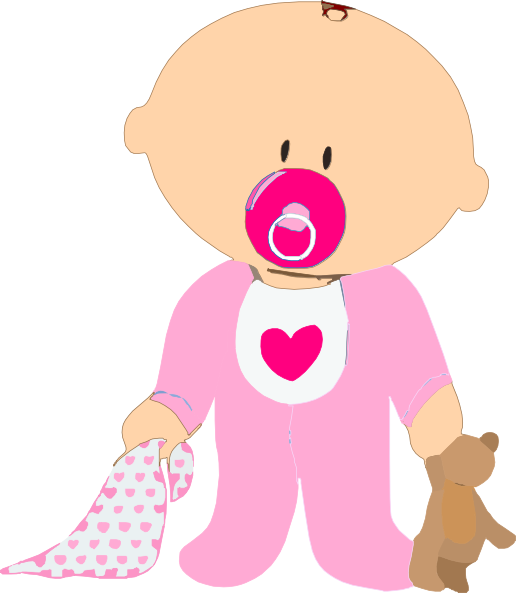 Creativas Imagenes De Bebes En Dibujos Animados Bonitos - Clipart Baby Girl (516x593)