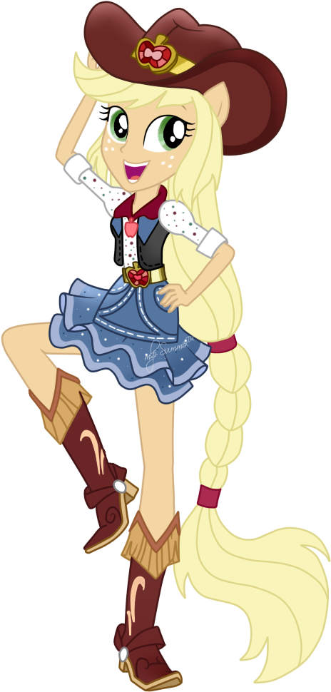 Summer2002, Beautiful, Boots, Clothes, Cowboy Boots, - My Little Pony Equestria Girls Dance Magic Applejack (543x981)