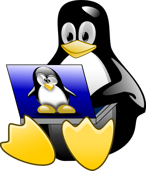 How To Set Use Tux Laptop Svg Vector - Tux Animated Gif (510x599)
