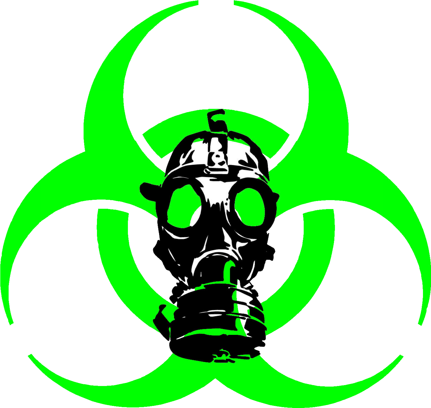 Total Downloads - Biohazard Symbol Gas Mask (1449x1372)