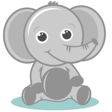 Cute Baby Zoo Animals Clipart Clipartxtras - Cute Baby Elephant Png (432x432)