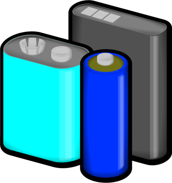 Vector Batteries Clipart - Batteries Clip Art (600x636)