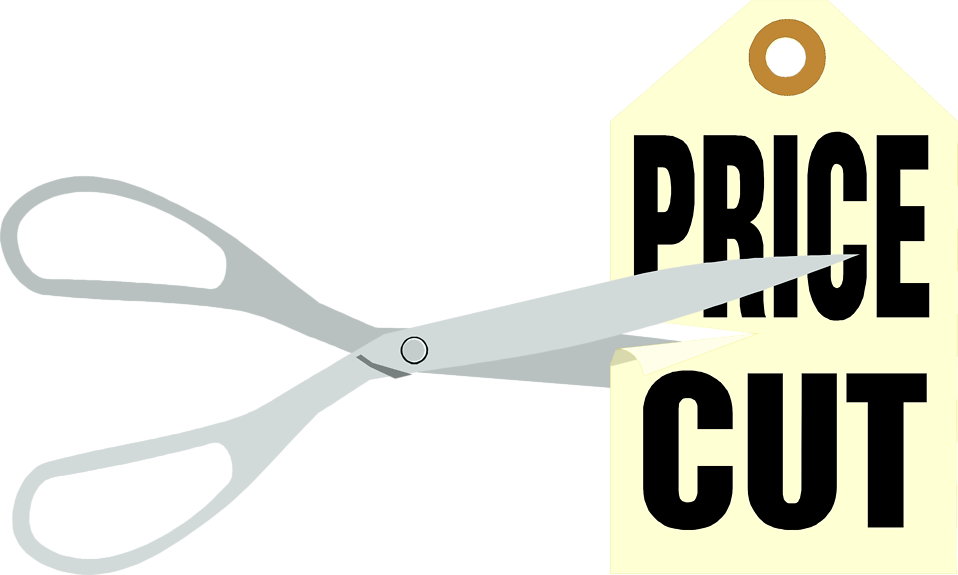Price Cut Free - Cut Price Tag Png (958x575)
