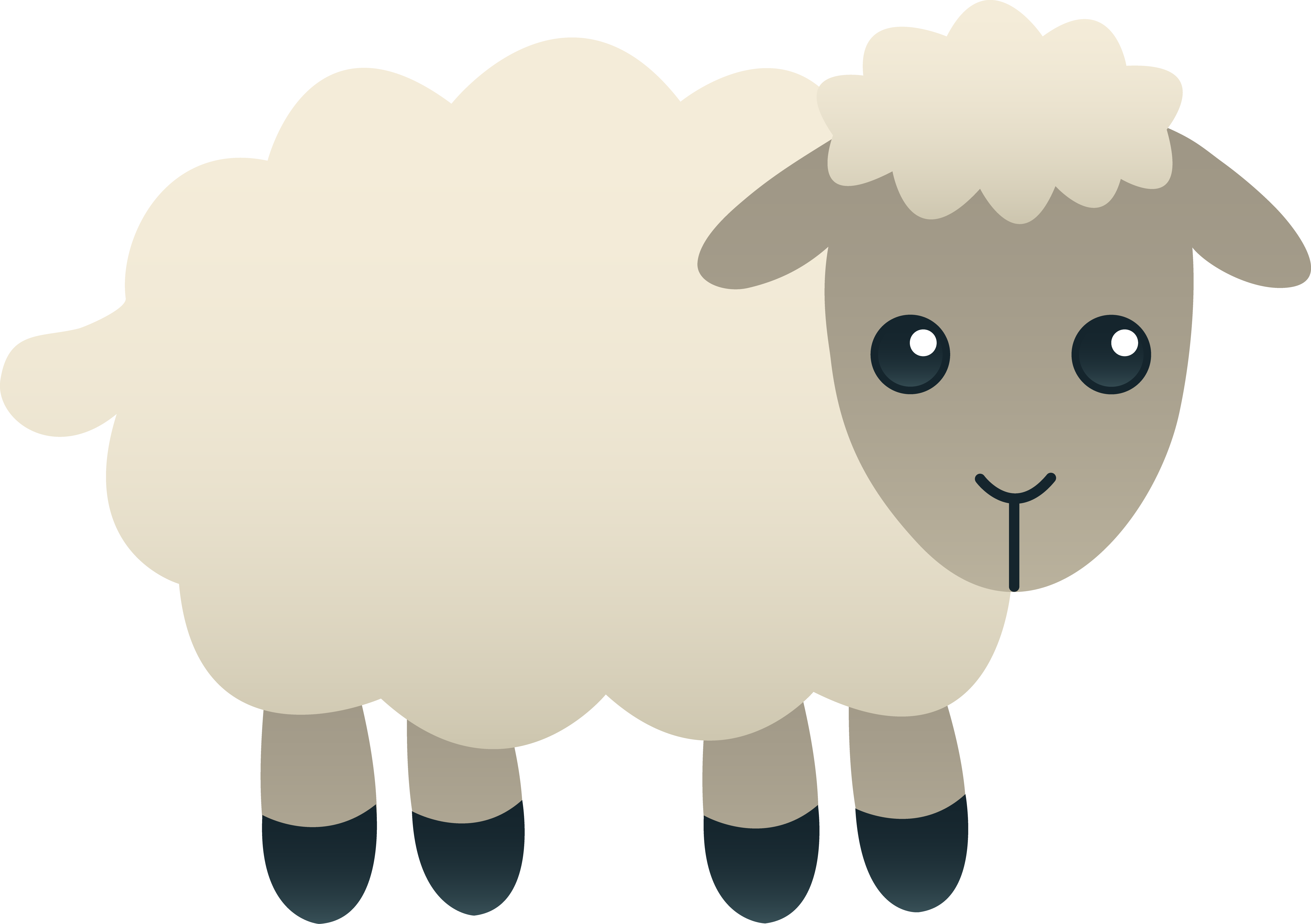 Baby Farm Animals Clip Art For Modern Farm Animals - Baby Shower Clip Art (5817x4102)