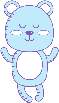 Cute Bear Boy Wild Animal Character - Cartoon (550x550)