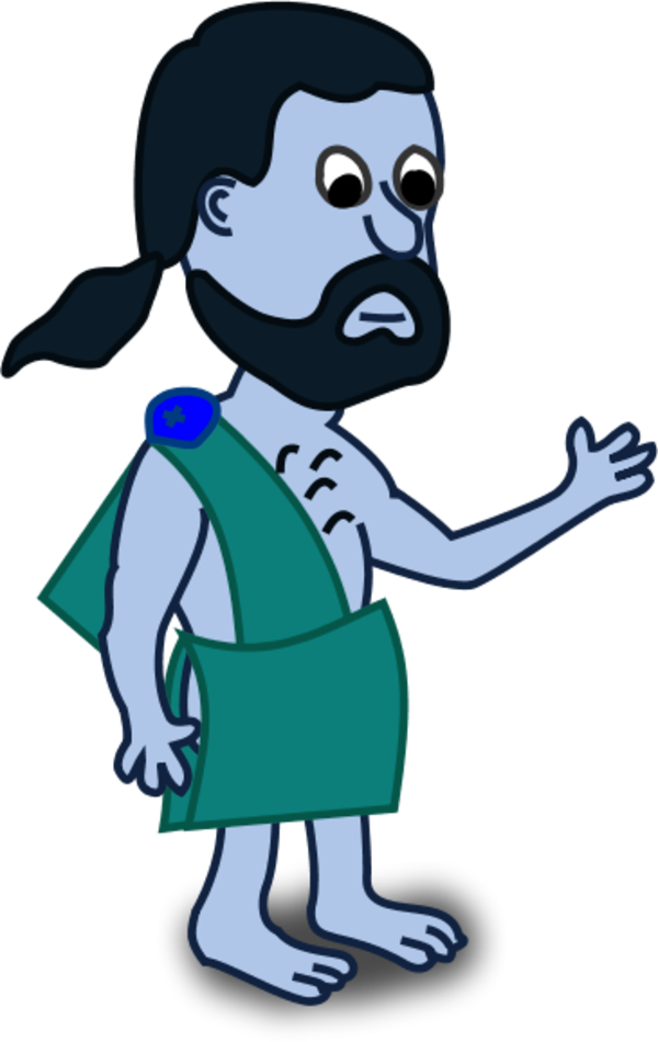 Man Waving Hand - Toga Clip Art (600x950)