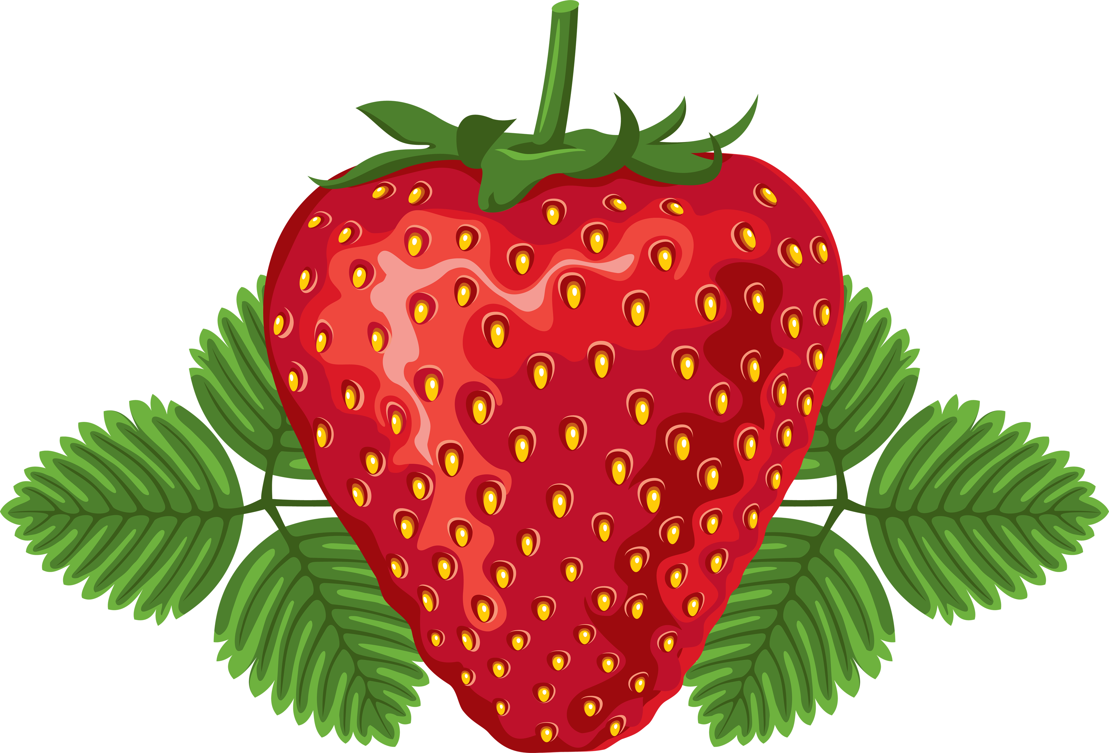Strawberry Clipart Strawberry Tree - Strawberry Png (3528x2397)