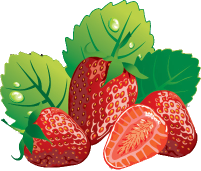 Strawberry Clipart Strawberry Bush - Strawberry Clipart Png (402x342)