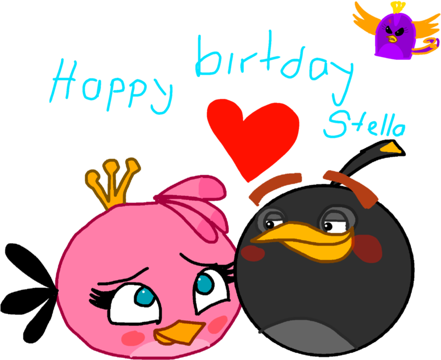 Happy Birthday Stella By Fanvideogames - Stella Angry Birds Happy Birthday (894x894)