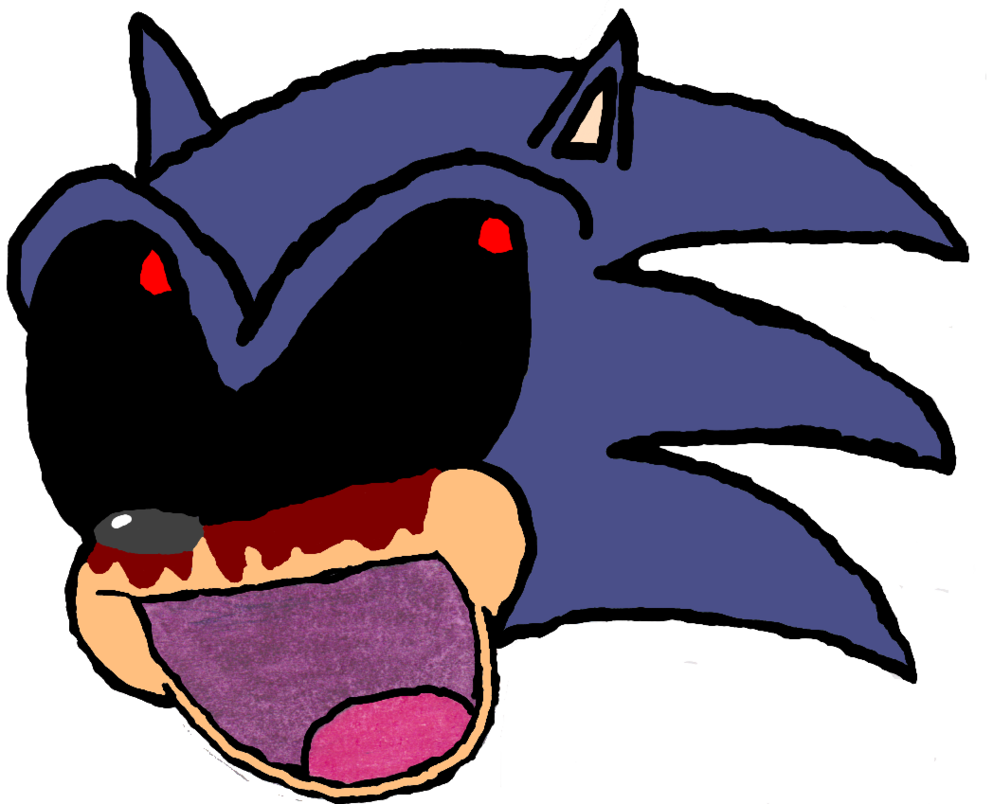 Image Sonic Exe - Sonic Exe Face Png (993x804)