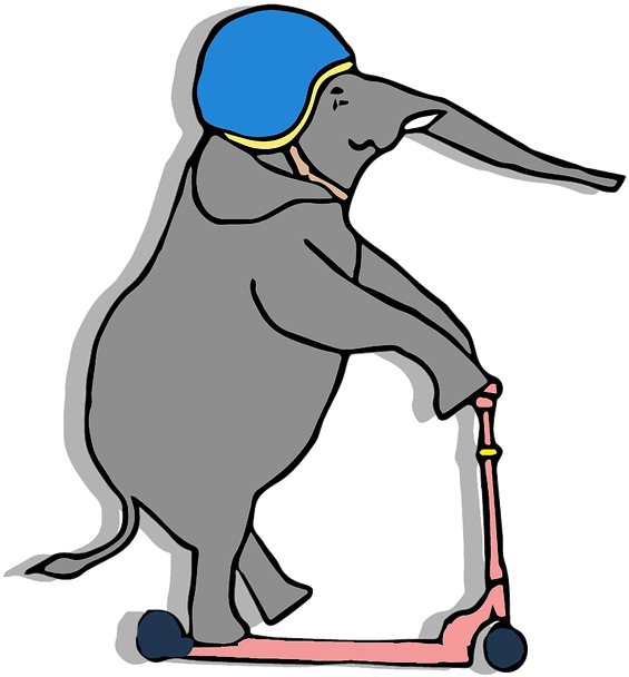 Funny Elephant Cartoon 3, Buy Clip Art - Chistes Sobre Elefantes (720x720)