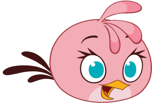 Happy Stella - Angry Birds Pink Bird (510x350)