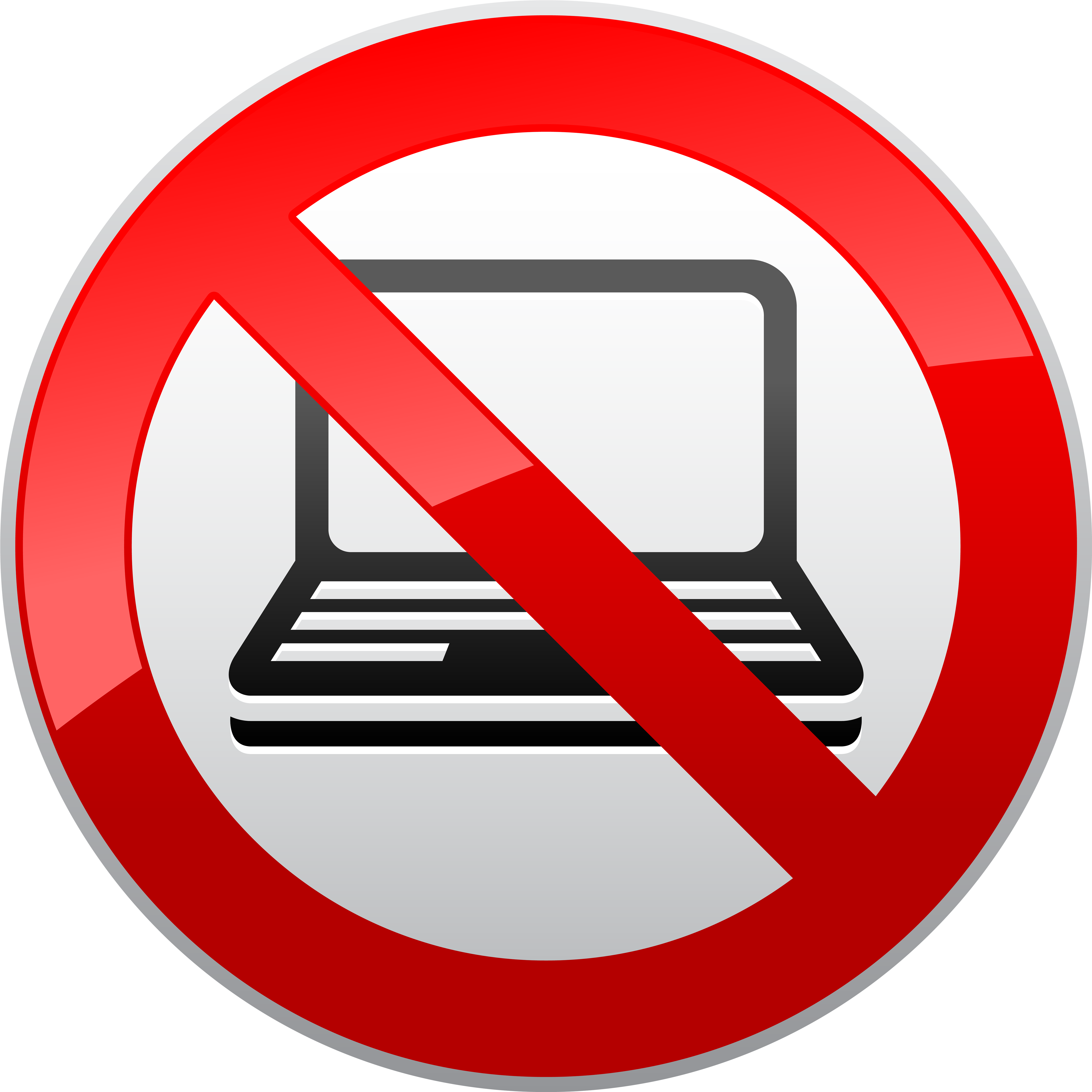 No Laptop - No Laptops Allowed Sign (5000x5000)