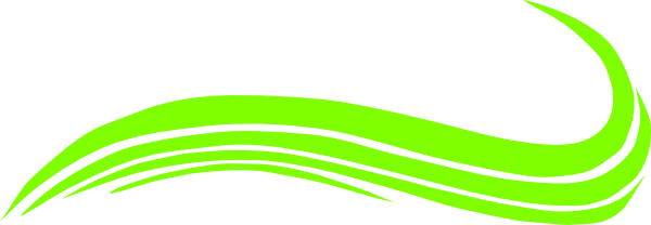 Swoosh Border Clipart - Lime Green Design Png (600x208)