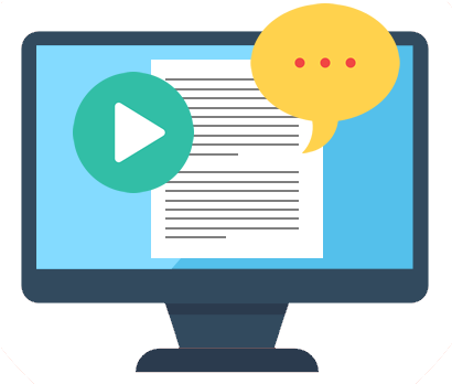 Windows Computer Icon With Text To Speech - Speech Synthesis (416x347)