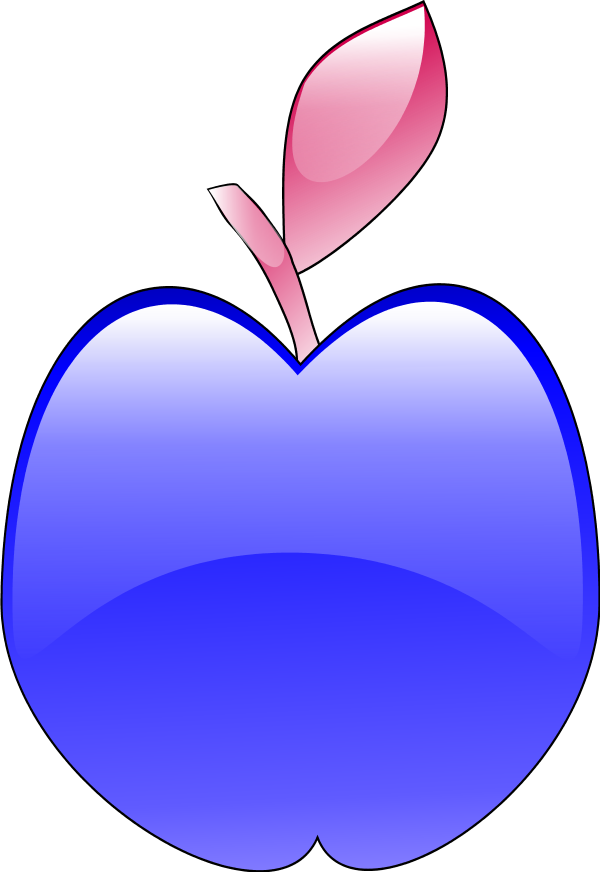 Vector Clip Art - Apple Clip Art (600x872)