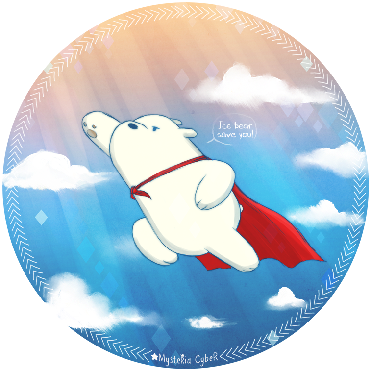 Super Ice Bear - We Bare Bears Ice Bear (808x808)