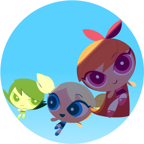 Pense Em Uma Pessoa Que É Fã Das Meninas Super Poderosas - The Powerpuff Girls (500x500)