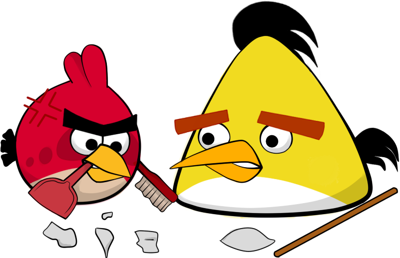 Chuck And His Stupidity 2 By Antixi - Angry Birds Chuck And Red (800x600)