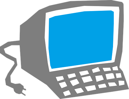 Cartoon Computer Tooned In Cartoon Compute - Cartoon Computer (444x340)