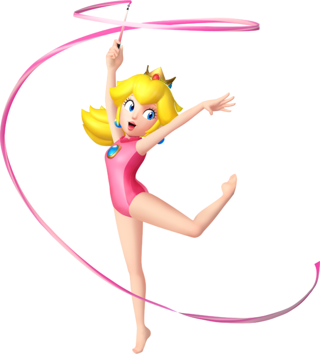 When She Wears A Leotard In The Mario & Sonic Series, - Mario And Sonic At The London 2012 Olympic Games Peach (651x720)