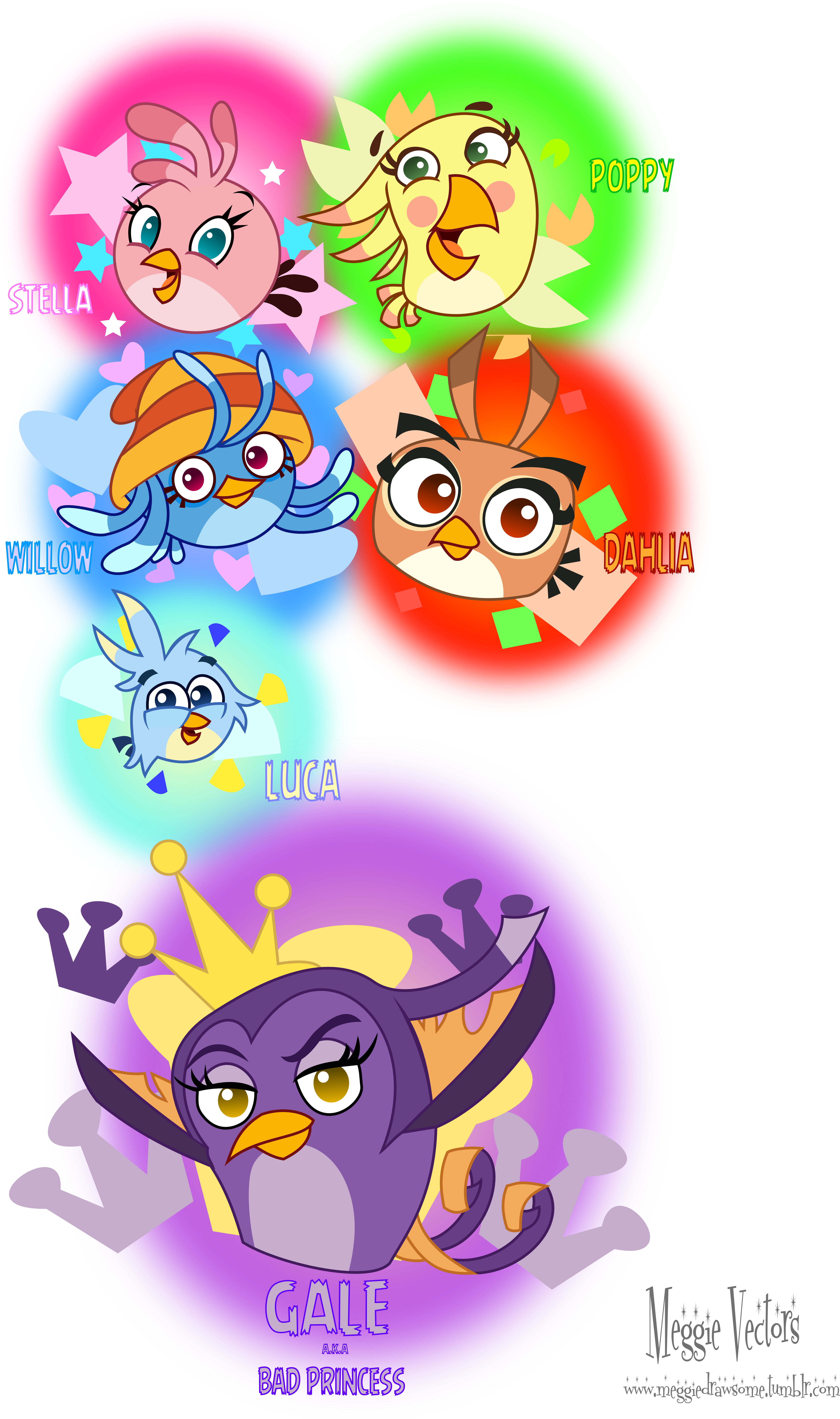 Angry Birds Stella By Meganlovesangrybirds Angry Birds - Angry Birds Stella And Angry Birds (4980x8411)
