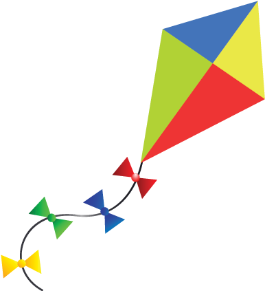 Kite Outline Clip Art - Kites Clip Art Png (472x430)