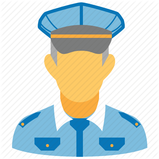 Police Officer Icons Cartoon Royalty Free Vector Image - Police Icon (512x512)