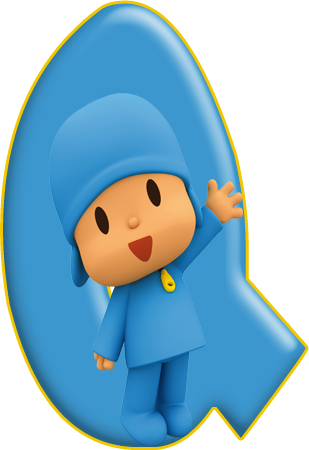 Q - - ✿‿ - Pocoyo Png Alfabeto (309x450)