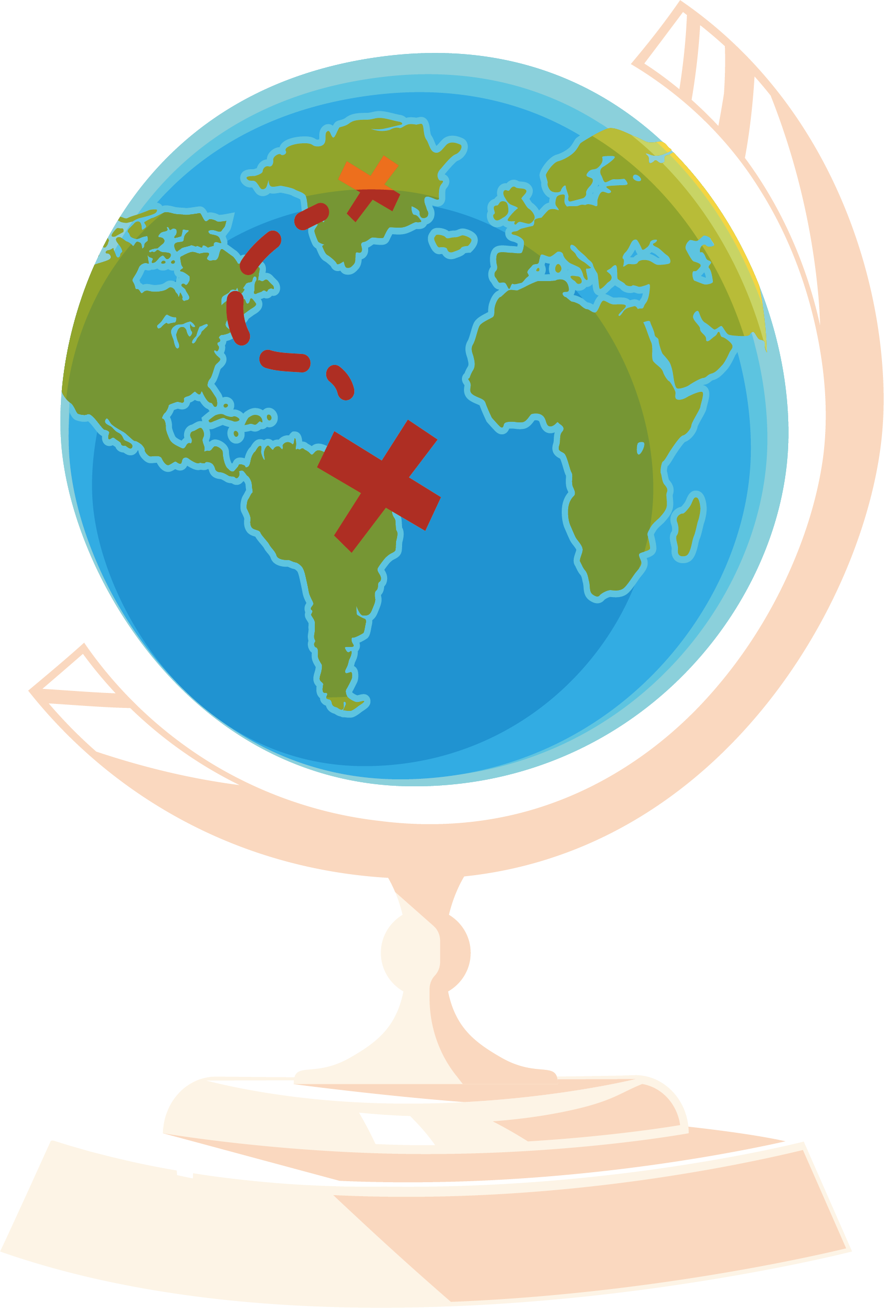 Globe Illustration - Blue Globe - Globe Illustration - Blue Globe (1772x2620)