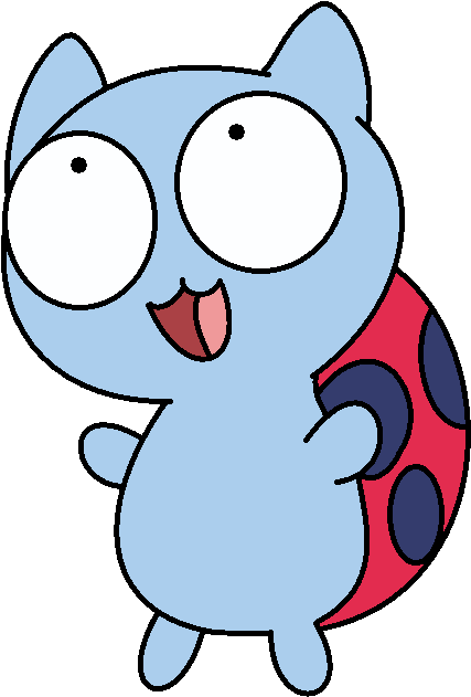 First Catbug Drawing By Rosa The Clefairy - Easy Drawings Of Catbug (585x757)