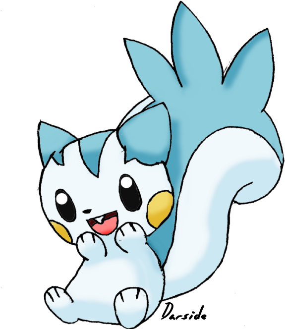 Pachirisu Drawing By Darside34 - Cartoon (610x677)