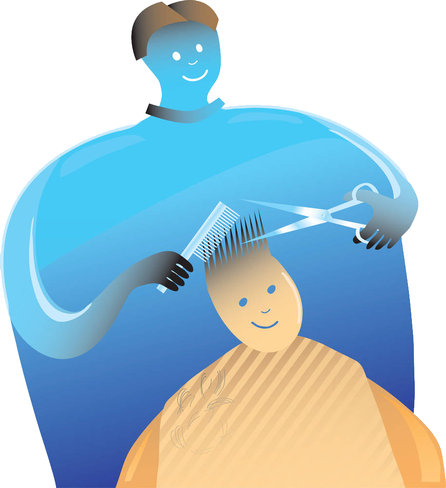 Comb Barber Hairdresser Illustration - Comb Barber Hairdresser Illustration (915x1000)