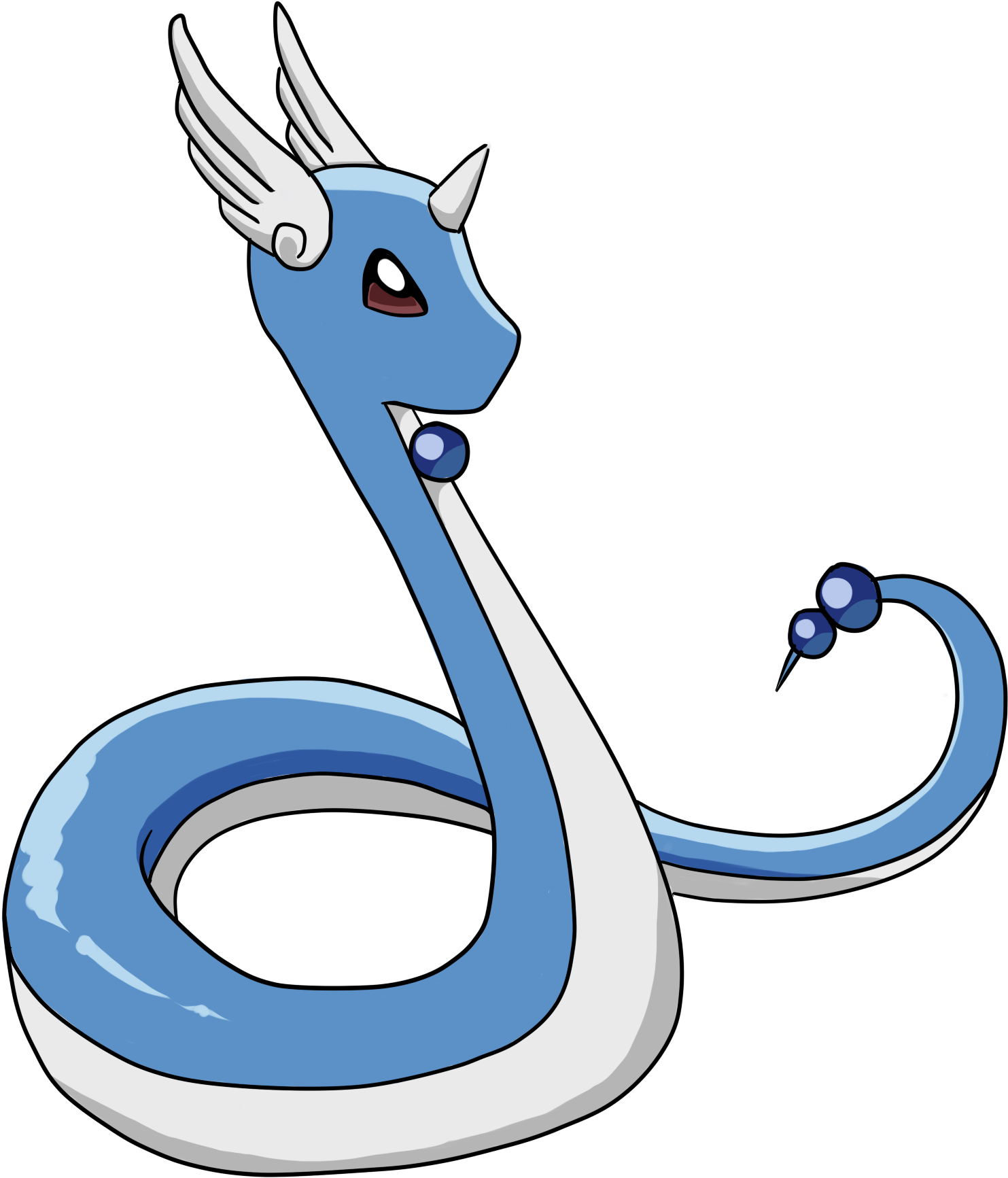 Quick Dragonair Drawing By Lizabyte Quick Dragonair - Dragonair Png (1789x1819)