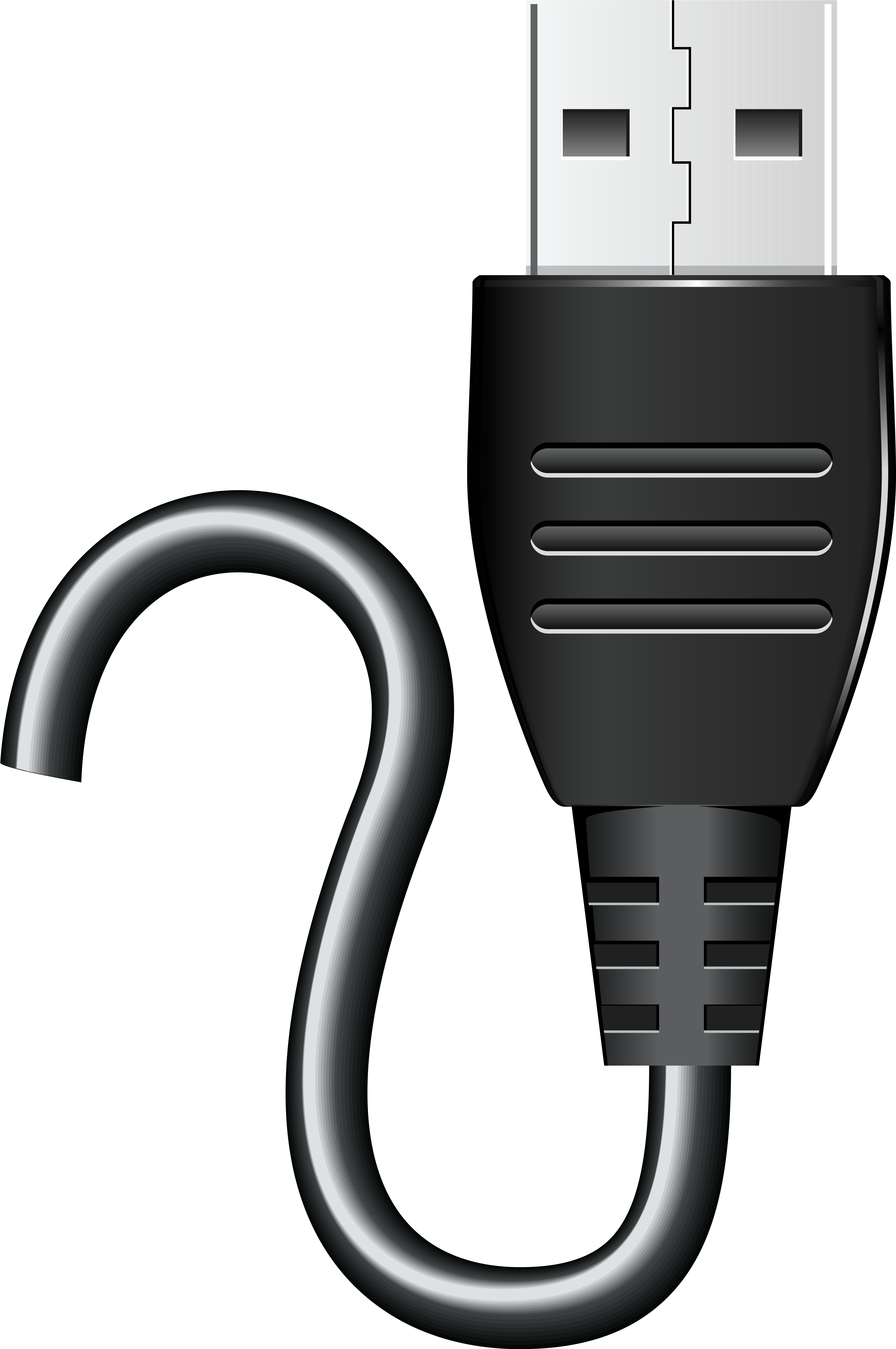 Usb Connector Png Clipart - Computer (4111x6191)