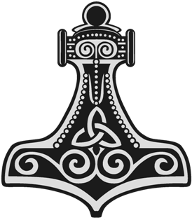 Ásatrú Is Remembrance - Mjolnir Symbol (381x464)