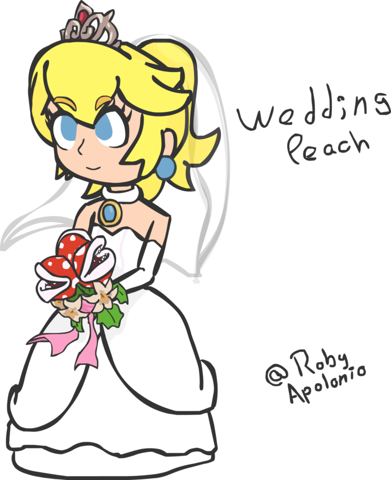 Mario Odyssey Wedding Peach By Robyapolonio - Wedding Peach (806x990)
