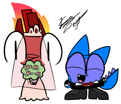 The Wedding By Kjay747-400 - Mixels Wedding (588x461)