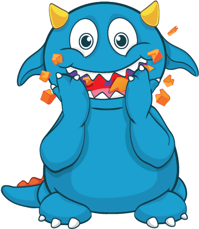 Wm16 Herowordmonster - Literacy Planet Word Monster (433x508)
