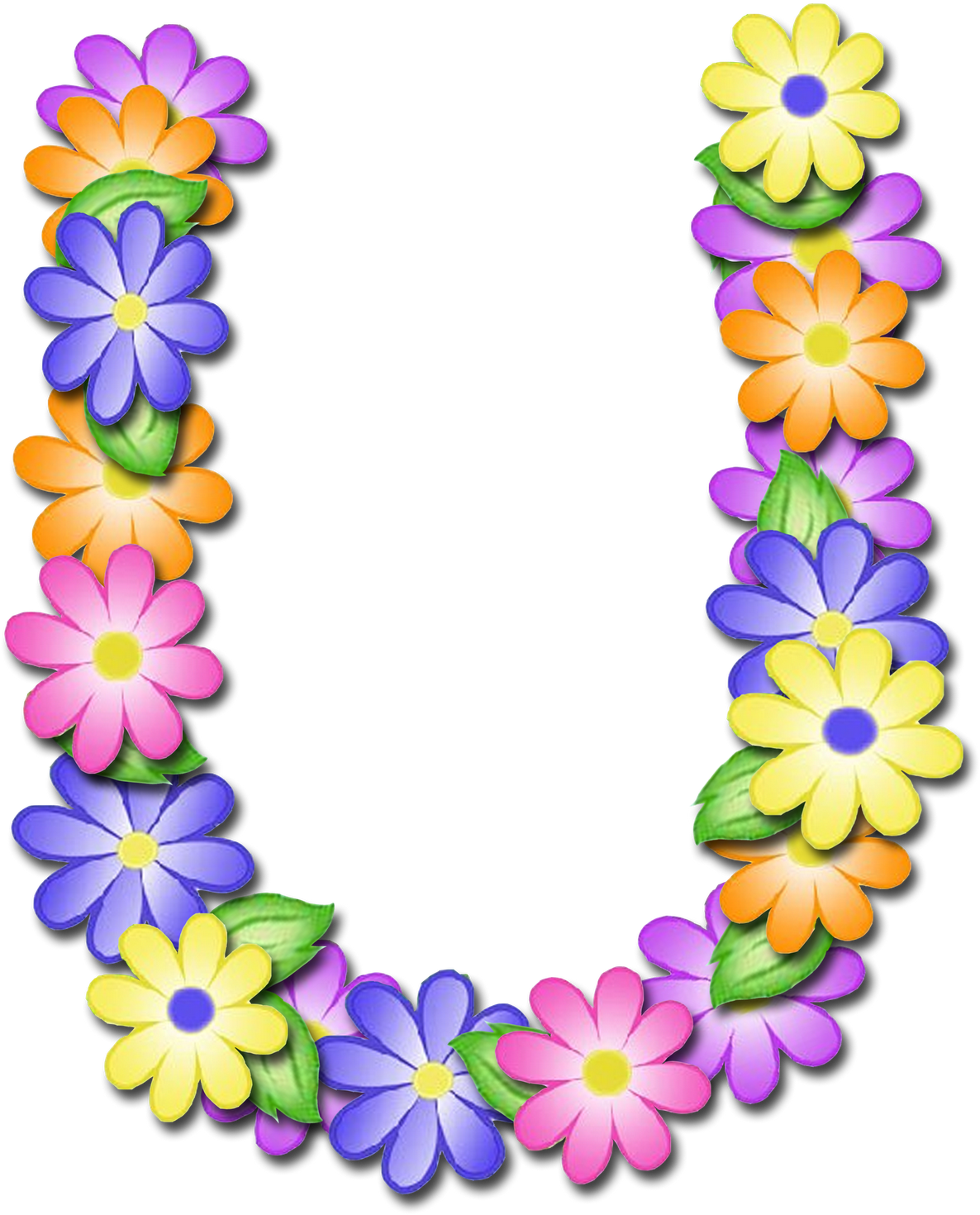 Cap Letter U Ge - Alfabeto Primavera Png (1600x1533)