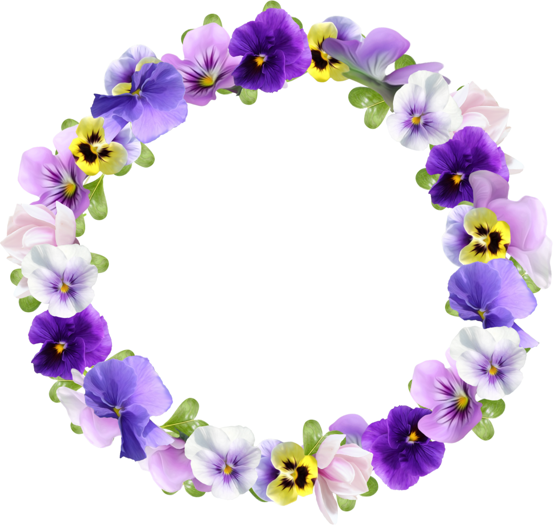 Flower Picture Frames Best Borders Clip Art - Flower Round Frame Png (1136x1080)